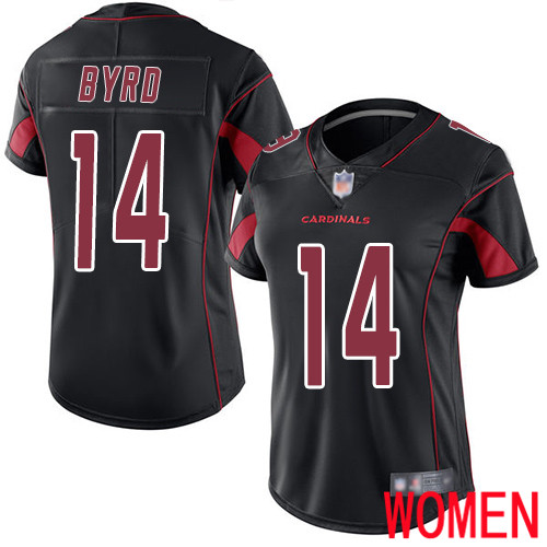 Arizona Cardinals Limited Black Women Damiere Byrd Jersey NFL Football 14 Rush Vapor Untouchable